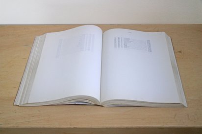Coördinaten, SP XXVI, 1975-77. Tapuscrit relié, format 27,5 x 22 cm, 305 pages.