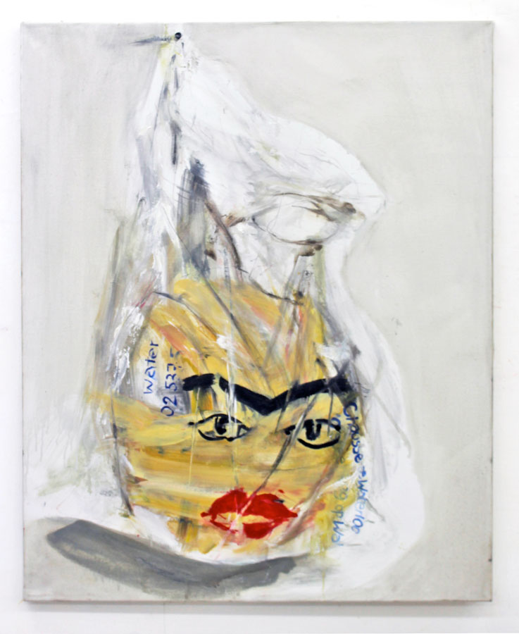 Lopez Menchero Emilio Plastic Bag 2012 huile sur toile 100 x 80 cm 